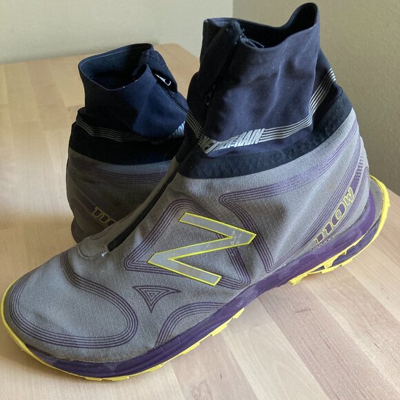 New Balance 110W Nor'easter Winter Running Shoes - Gray/Yellow - Picture 1 of 7
